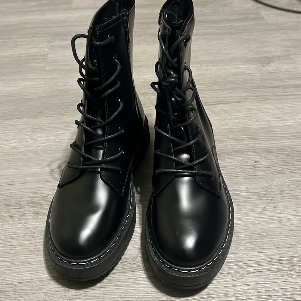 Leather boots